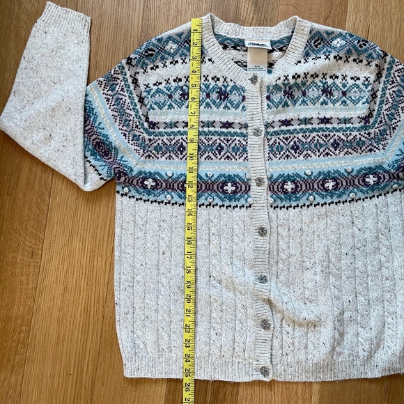 Northern Reflections Vintage Fair Isle Button Up Cardigan - Picture 9 of 9